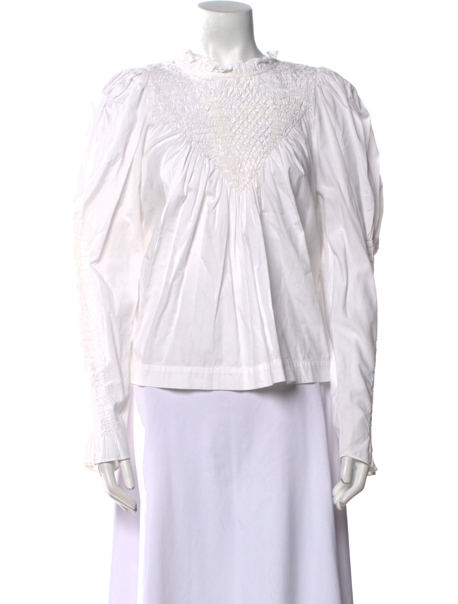 Sea New York Mock Neck Long Sleeve Blouse