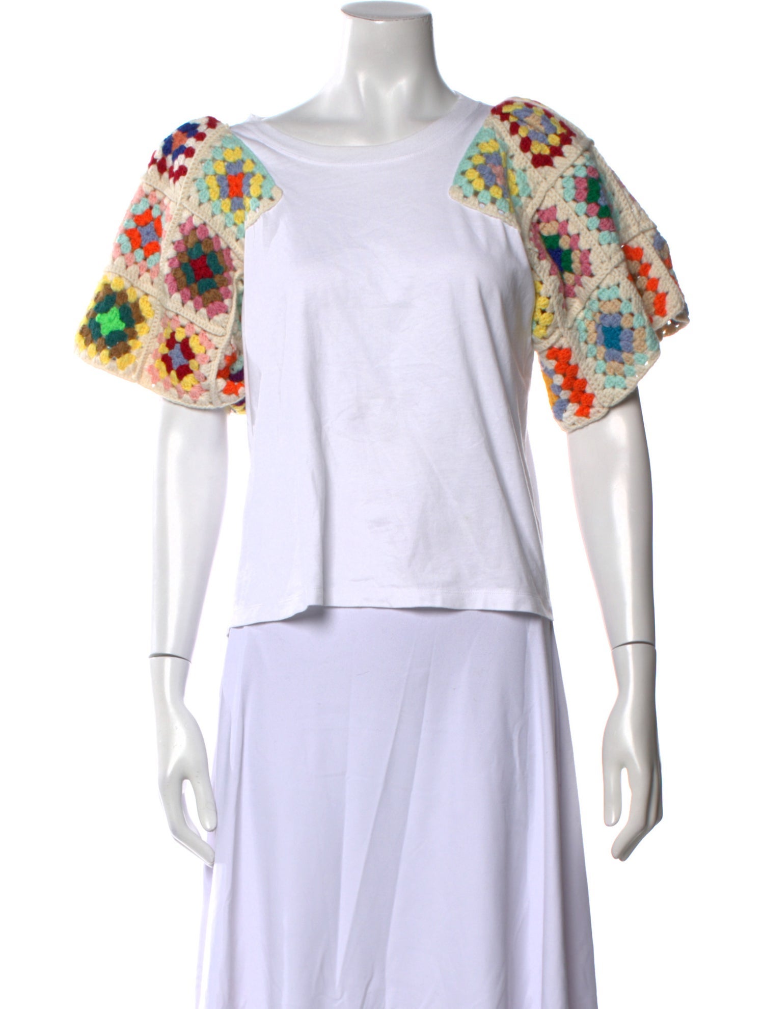 Sea New York Floral Print Scoop Neck Crop Top