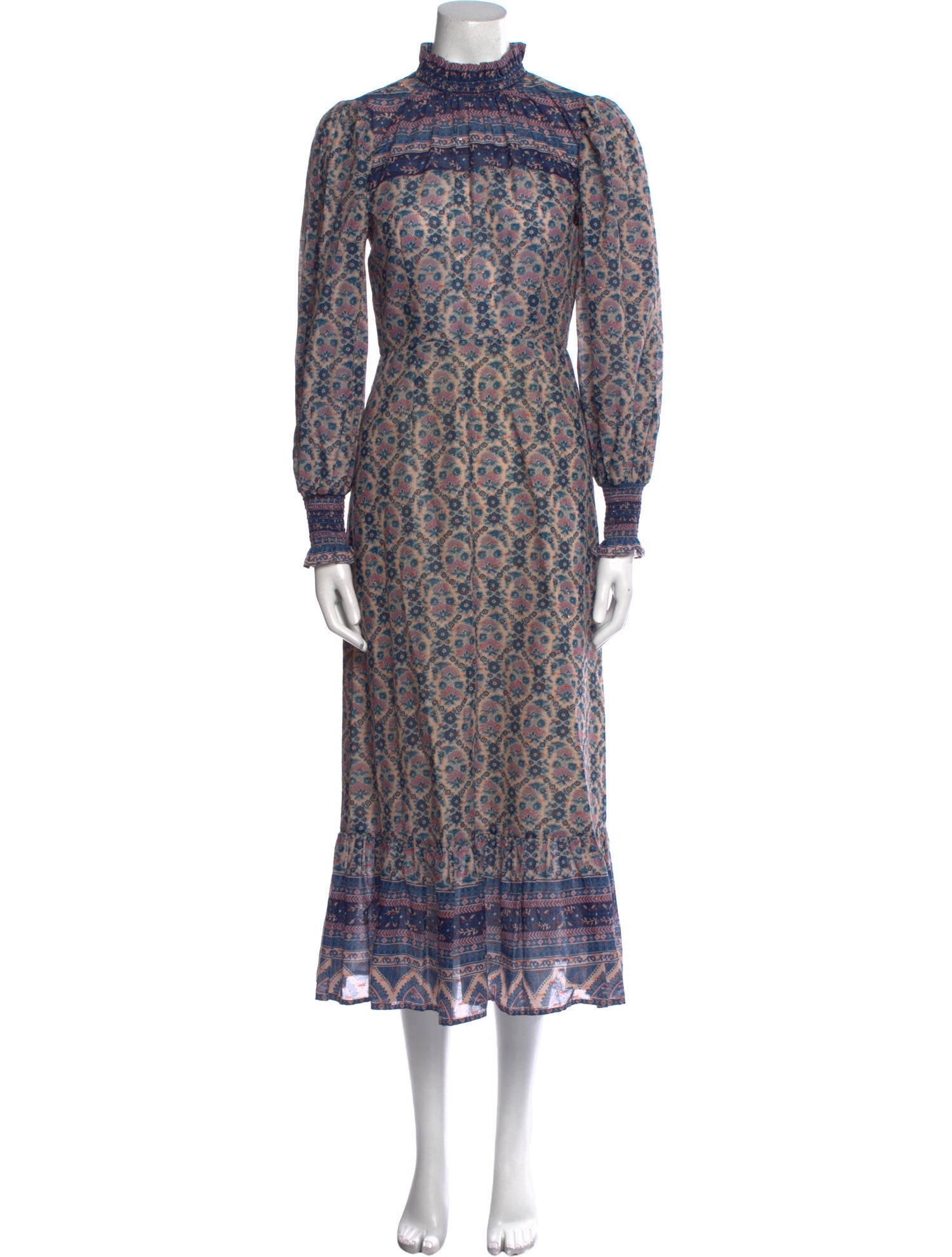 Sea New York Floral Print Midi Length Dress