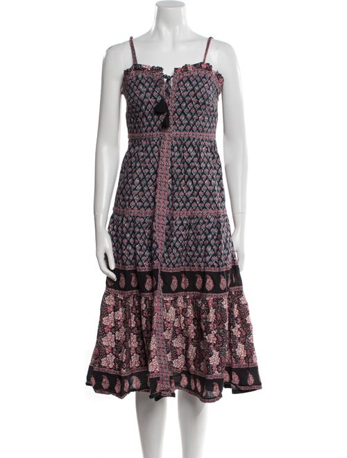Sea New York Paisley Print Midi Length Dress