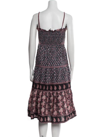 Sea New York Paisley Print Midi Length Dress