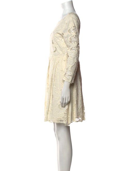 Sea New York Lace Pattern Mini Dress