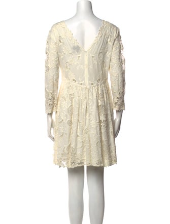 Sea New York Lace Pattern Mini Dress