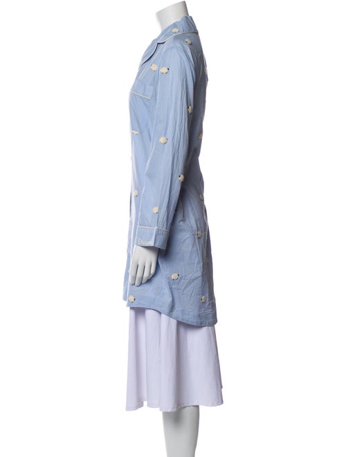 Sea New York Polka Dot Print Embroidered Accent Nightgown