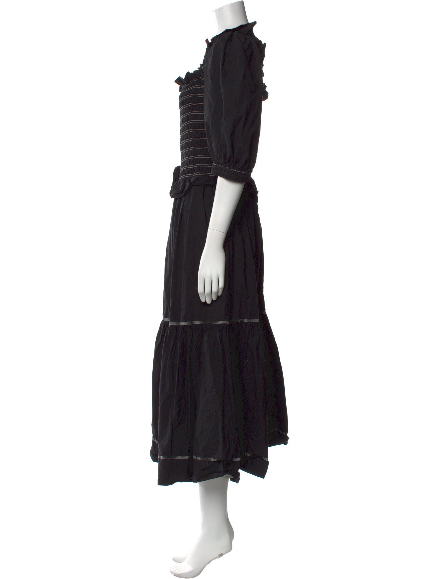 Sea New York Square Neckline Midi Length Dress