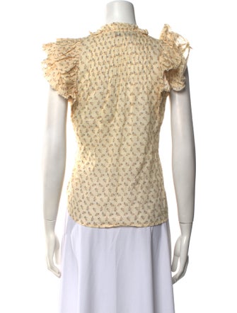 Sea New York Lace Pattern Crew Neck Top