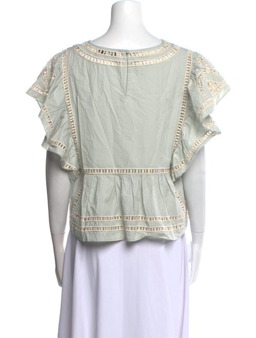 Sea New York Printed V-Neck Crop Top