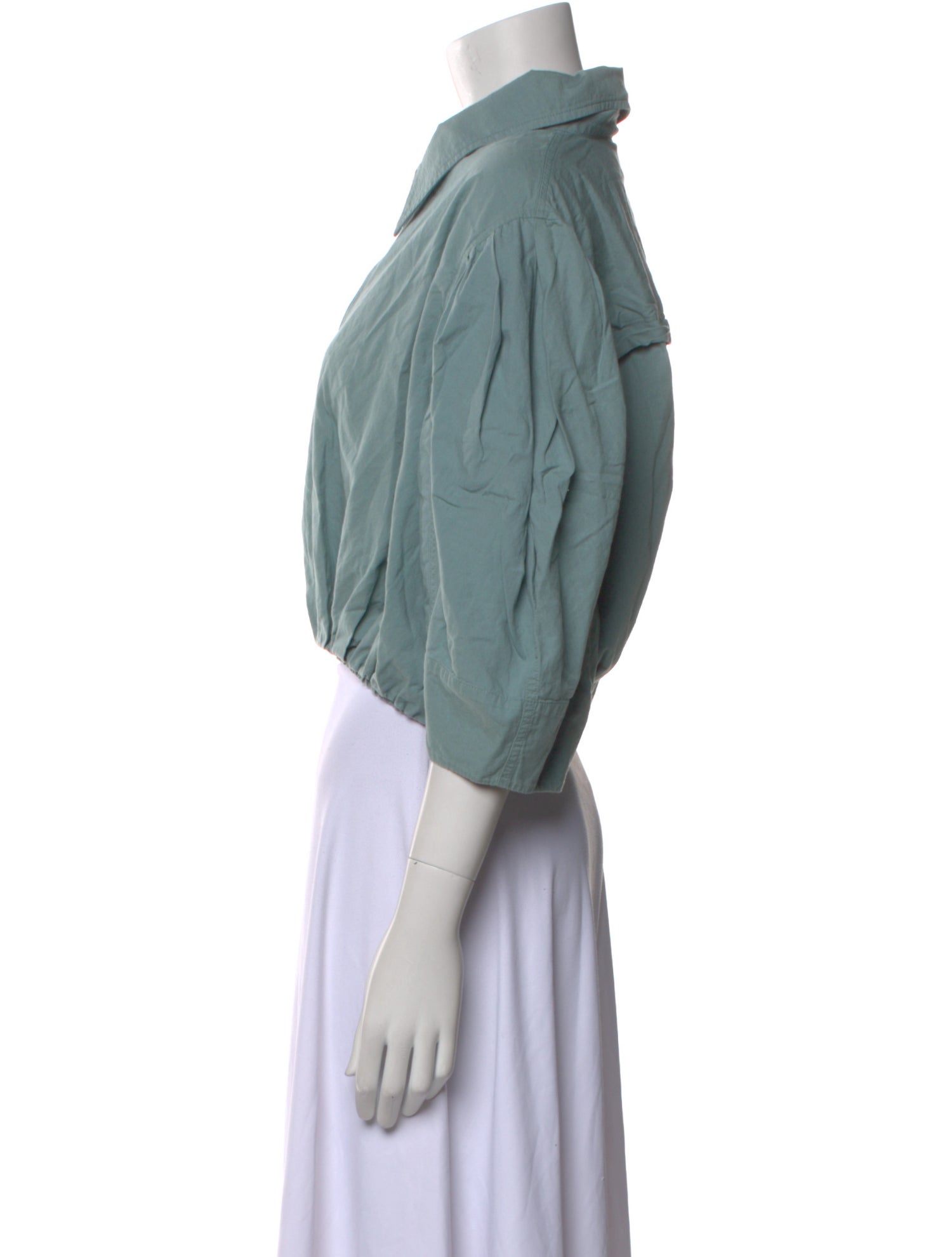 Sea New York Three-Quarter Sleeve Crop Top