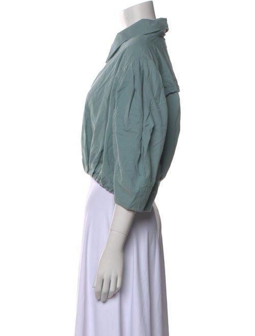 Sea New York Three-Quarter Sleeve Crop Top