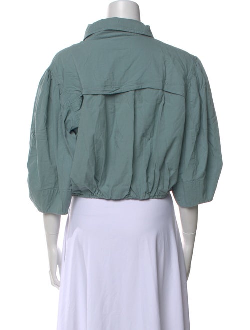 Sea New York Three-Quarter Sleeve Crop Top