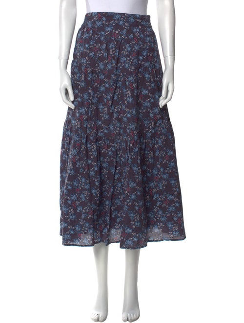 Sea New York Floral Print Midi Length Skirt