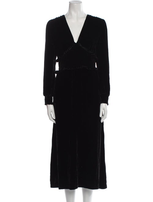 Sea New York Velvet Midi Length Dress