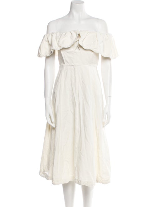 Sea New York Off-The-Shoulder Midi Length Dress