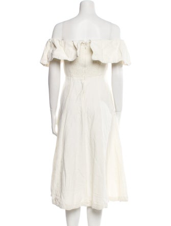 Sea New York Off-The-Shoulder Midi Length Dress