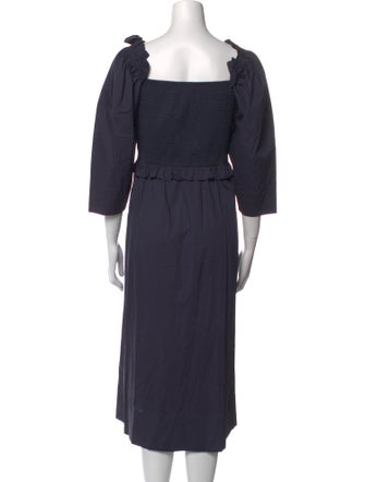 Sea New York Square Neckline Midi Length Dress