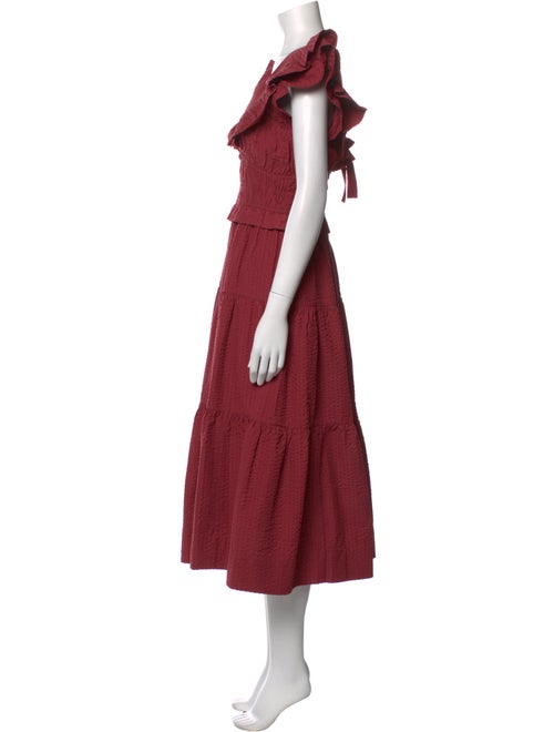 Sea New York V-Neck Midi Length Dress