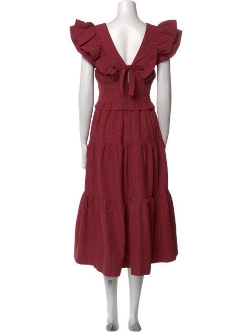 Sea New York V-Neck Midi Length Dress