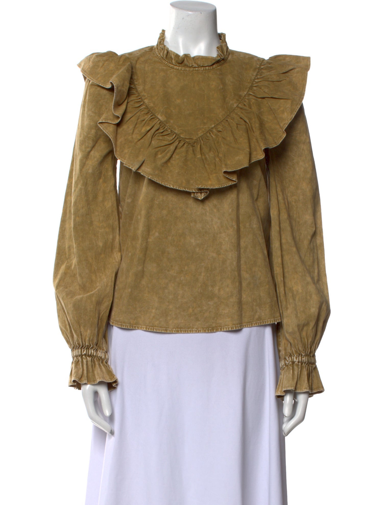 Sea New York Mock Neck Long Sleeve Blouse