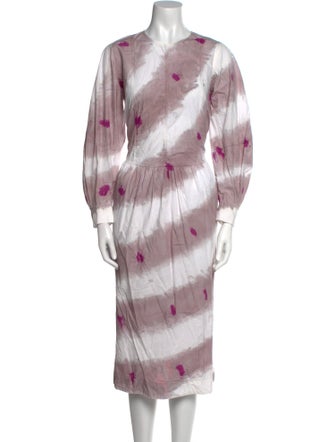 Sea New York Tie-Dye Print Midi Length Dress