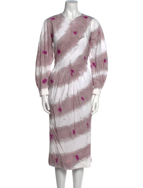 Sea New York Tie-Dye Print Midi Length Dress