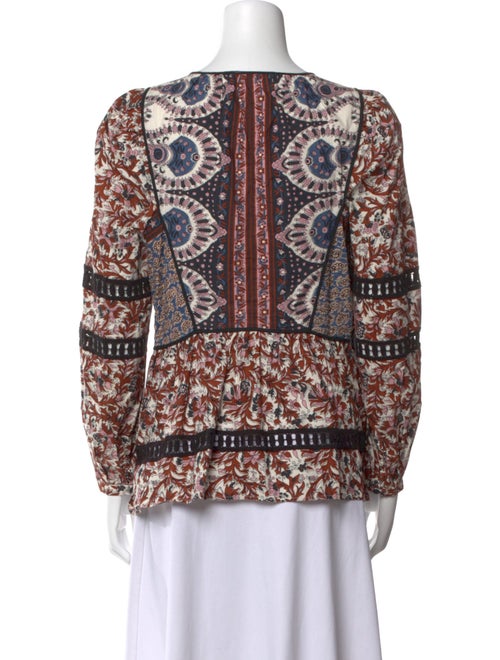 Sea New York Printed Scoop Neck Blouse