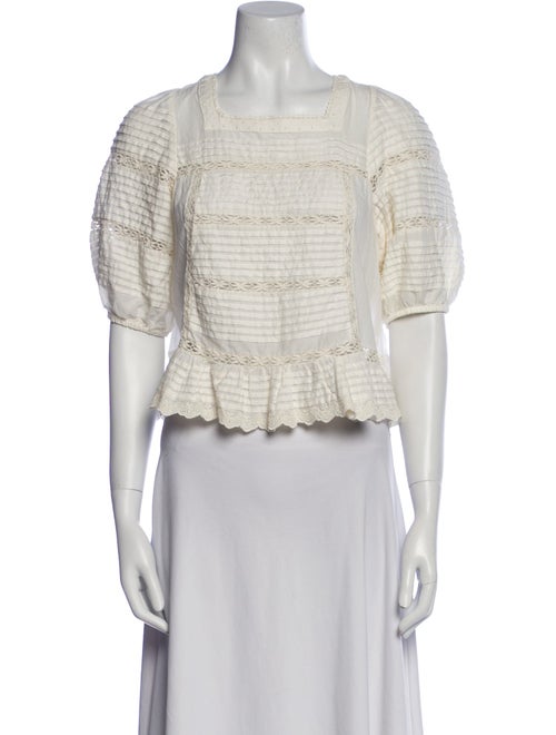 Sea New York Plaid Print Square Neckline Crop Top