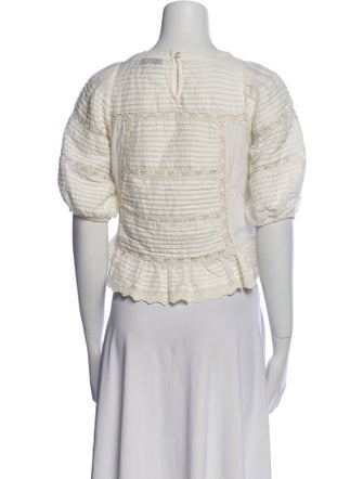 Sea New York Plaid Print Square Neckline Crop Top