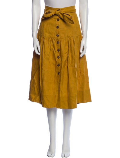 Sea New York Linen Midi Length Skirt