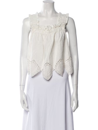 Sea New York Square Neckline Sleeveless Crop Top