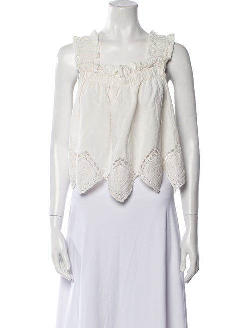 Sea New York Square Neckline Sleeveless Crop Top