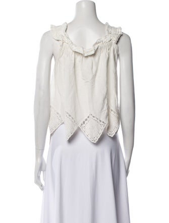 Sea New York Square Neckline Sleeveless Crop Top