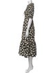 Sea New York Polka Dot Print Midi Length Dress