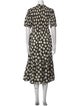 Sea New York Polka Dot Print Midi Length Dress
