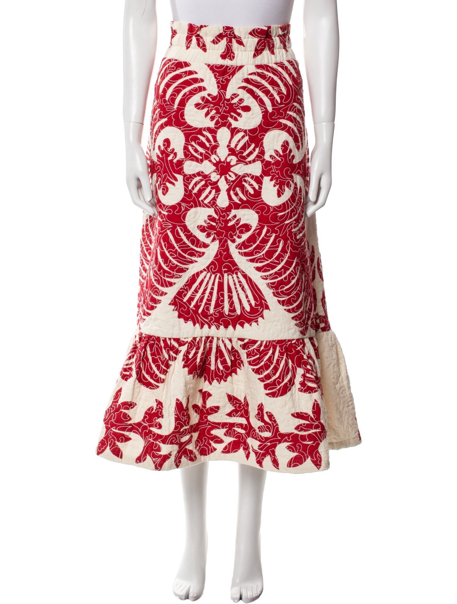 Sea New York Floral Print Midi Length Skirt