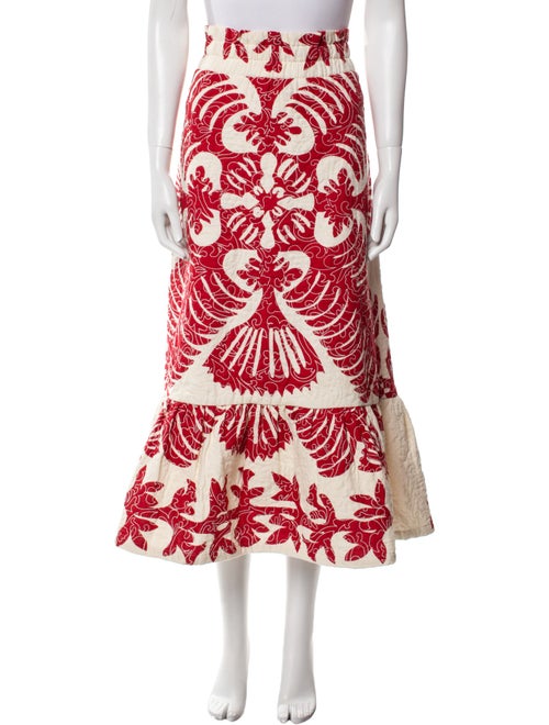 Sea New York Floral Print Midi Length Skirt