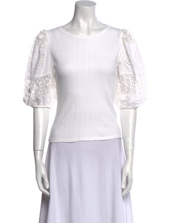 Sea New York Scoop Neck Short Sleeve Top