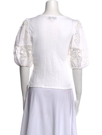 Sea New York Scoop Neck Short Sleeve Top