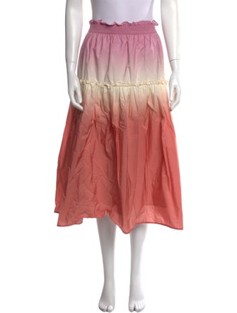 Sea New York Embroidered Accent Midi Length Skirt