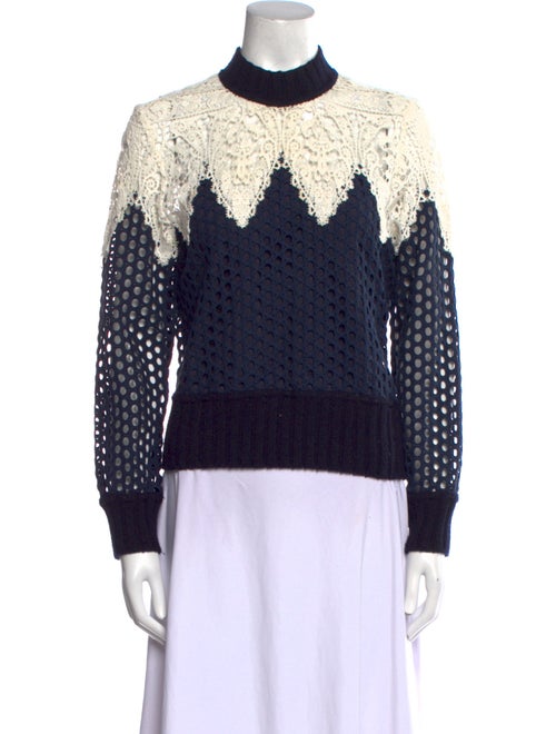 Sea New York Printed Mock Neck Sweatshirt