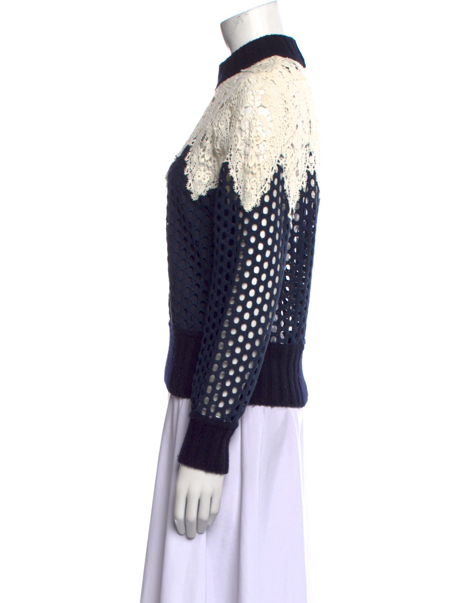 Sea New York Printed Mock Neck Sweatshirt