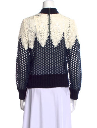 Sea New York Printed Mock Neck Sweatshirt