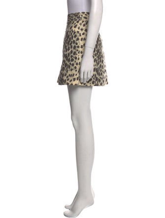Sea New York Animal Print Mini Skirt