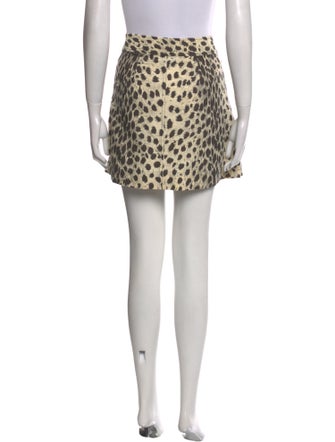 Sea New York Animal Print Mini Skirt