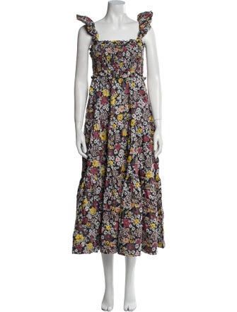 Sea New York Floral Print Midi Length Dress