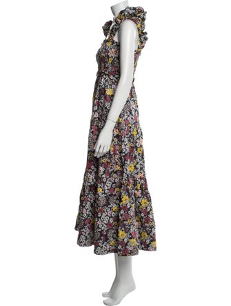 Sea New York Floral Print Midi Length Dress