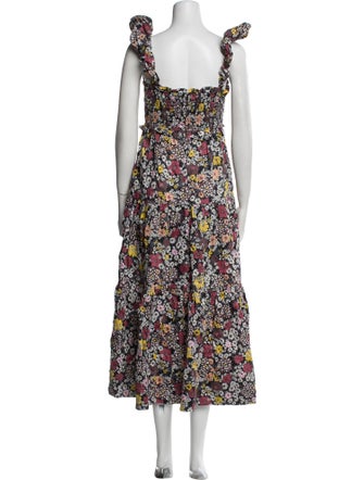 Sea New York Floral Print Midi Length Dress