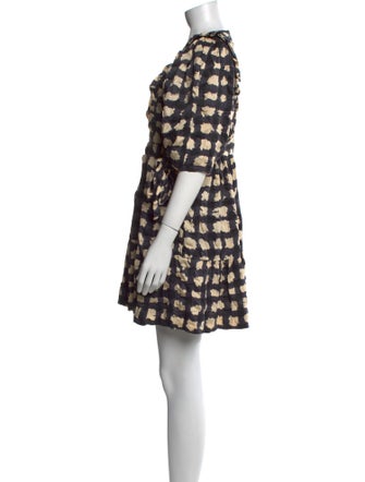 Sea New York Plaid Print Mini Dress