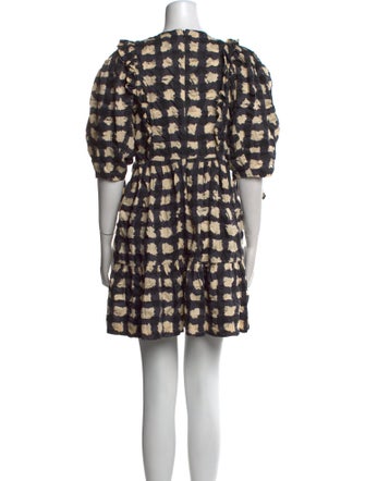 Sea New York Plaid Print Mini Dress