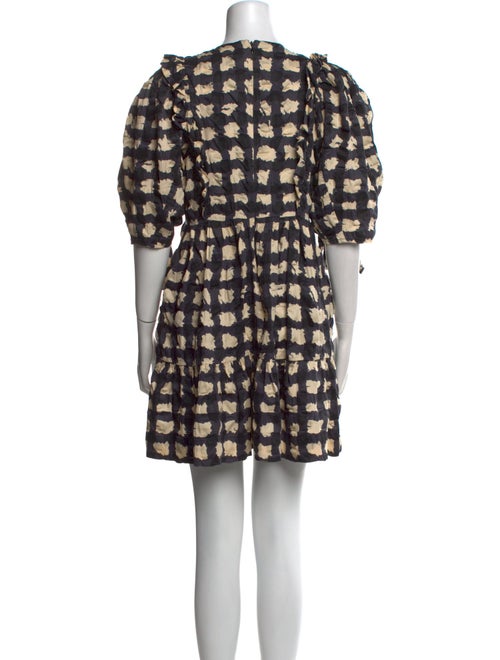 Sea New York Plaid Print Mini Dress