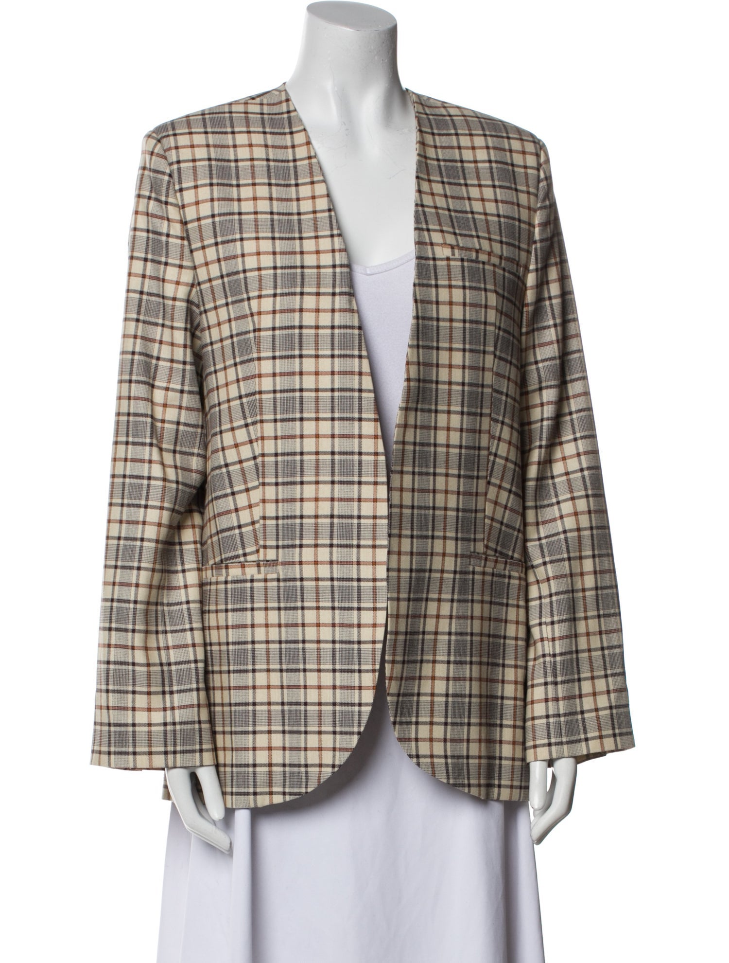 Sea New York Plaid Print Blazer